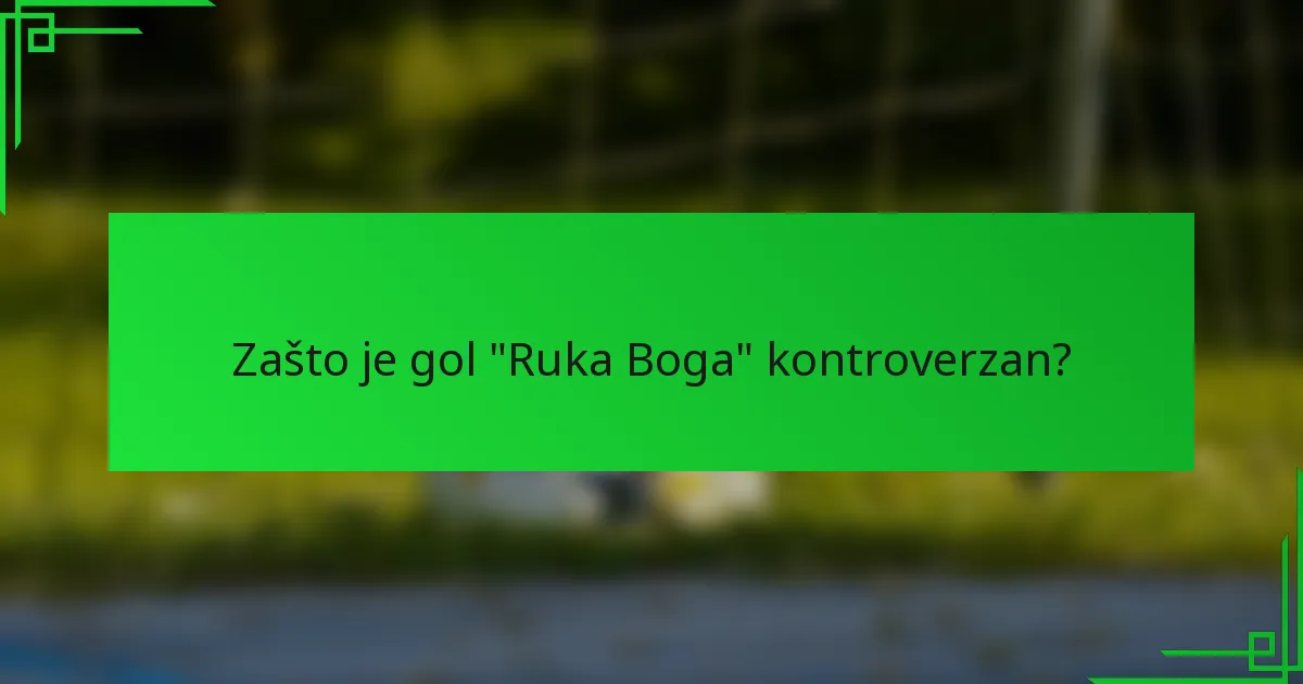 Zašto je gol 